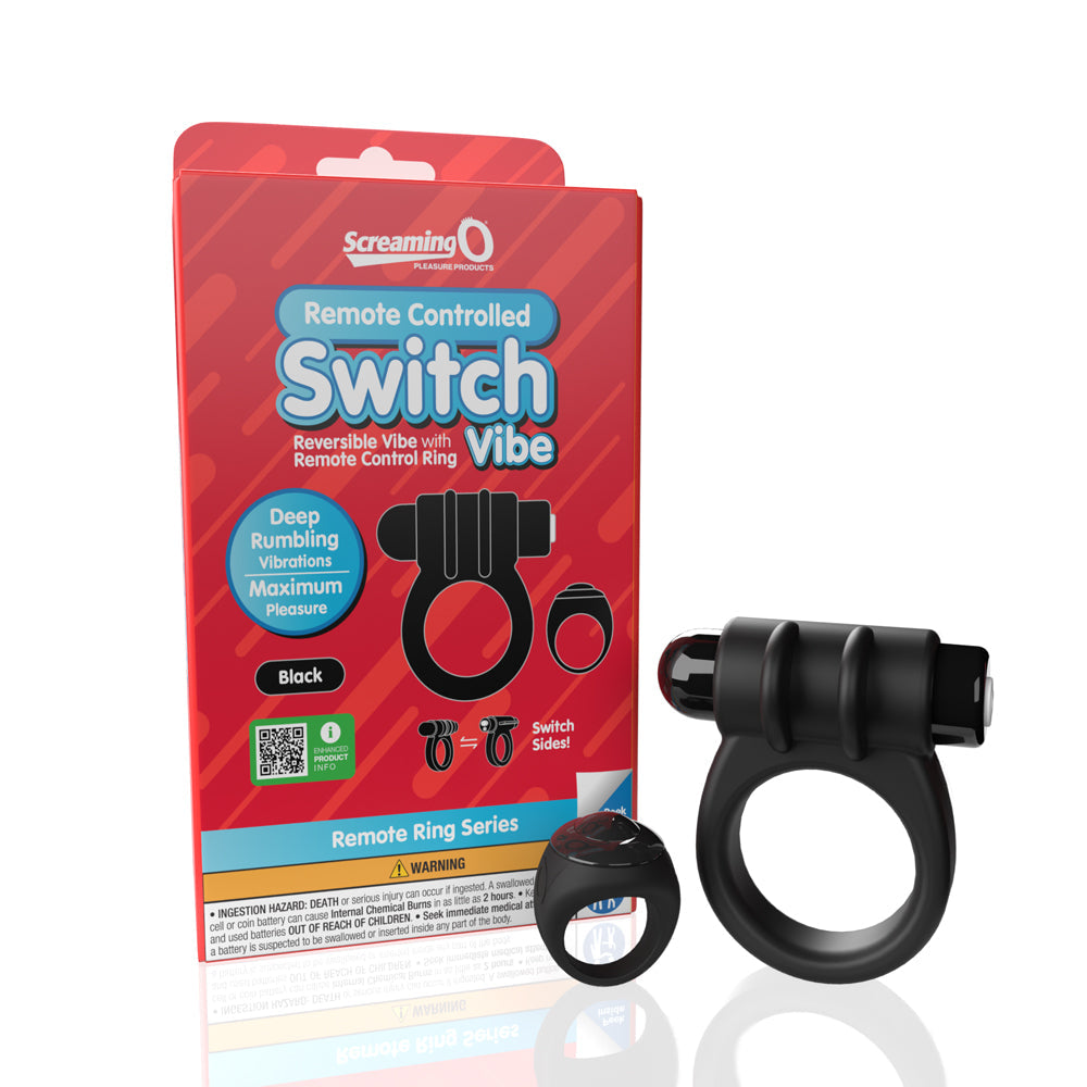 Screaming O Remote Switch Vib Ring Bk